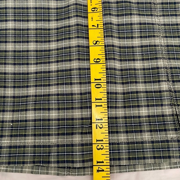 NWT American Eagle Green, Blue & White Plaid Stretch Mini Skirt, Size 8 - Picture 14 of 14